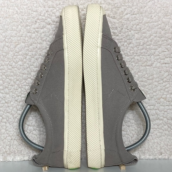 Cariuma Mens OCA Mystic Grey Canvas Low Lace Casual Sneakers Shoes Size US 9.5 - Picture 7 of 11